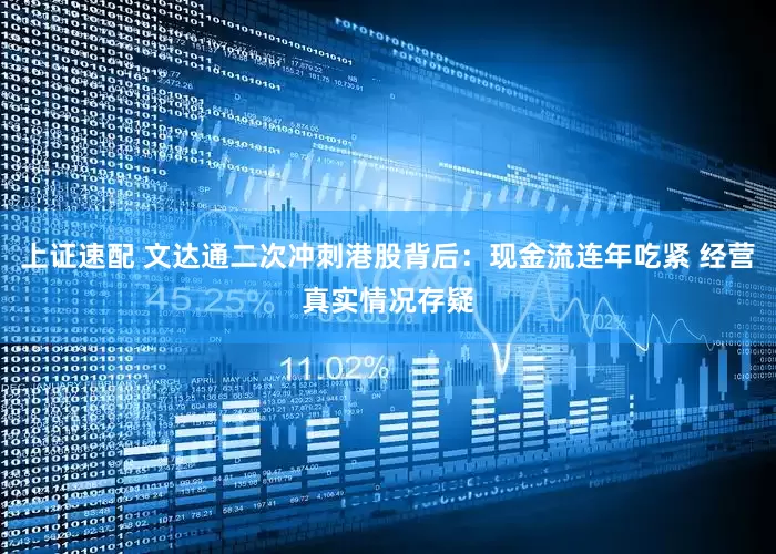 上证速配 文达通二次冲刺港股背后：现金流连年吃紧 经营真实情况存疑
